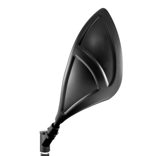 Black side Mirrors 10mm Standard for Suzuki GT250 GT380 GT550 GT750 T500 - Picture 1 of 7