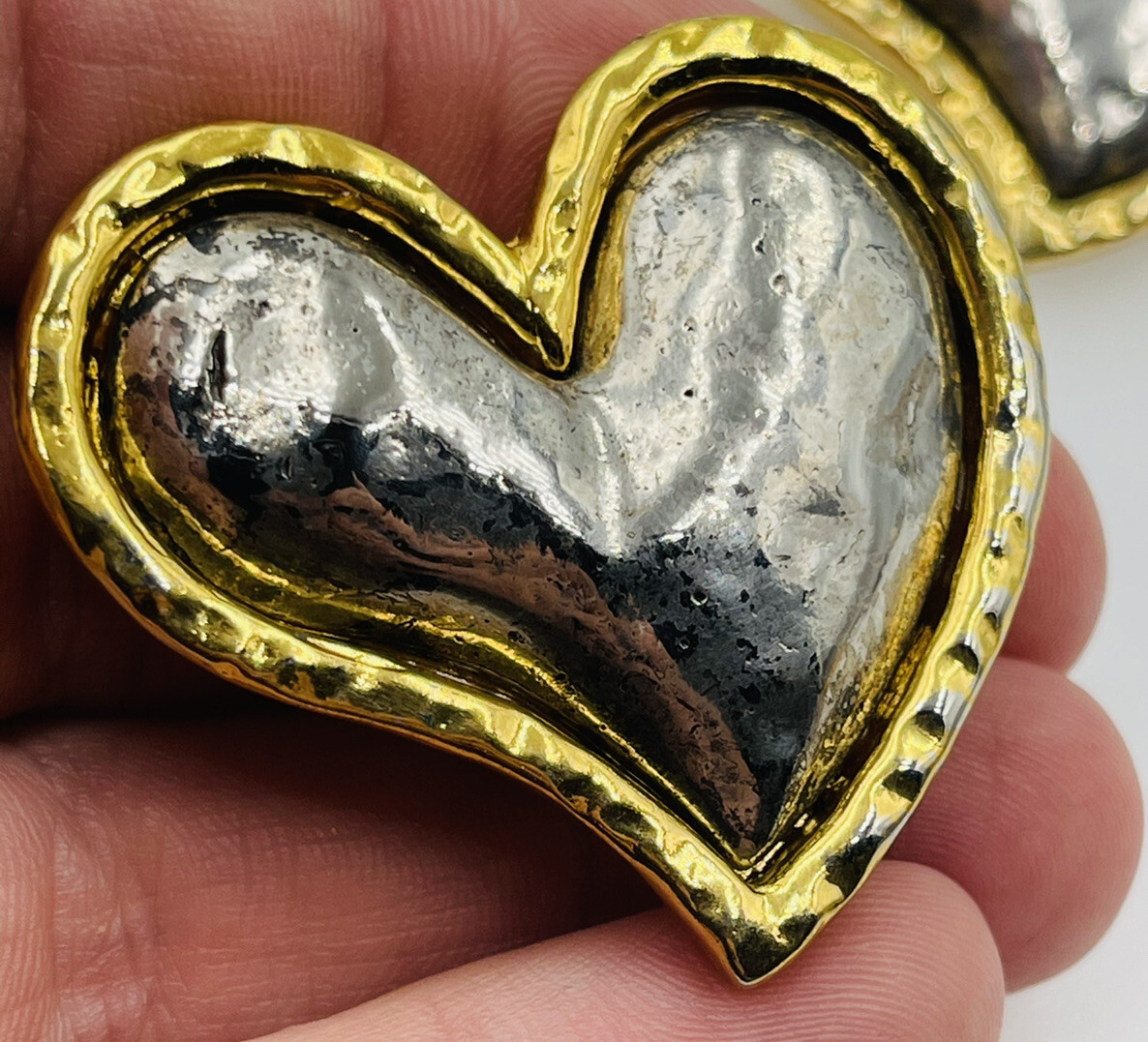 Edouard Rambaud Paris Vintage Gold & Silver Plated Heart