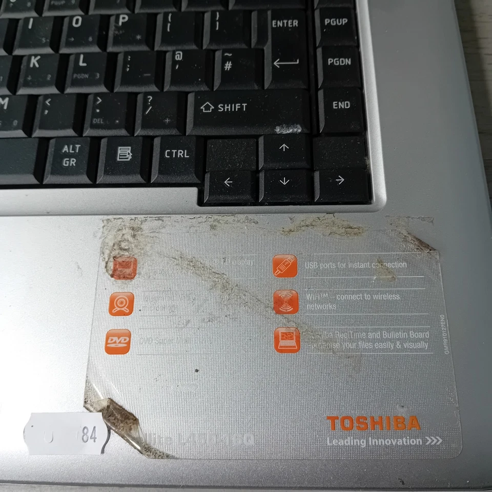 TOSHIBA SATELLITE L450-16Q LAPTOP - NOT TESTED SPARES OR REPAIRS PARTS NETBOOK.. - Image 4 of 4