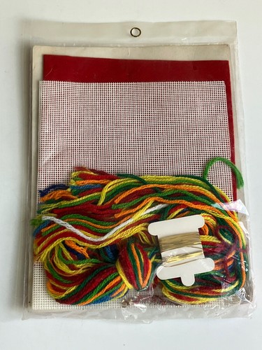 NEW Vintage Bucilla Christmas Needlepoint Kit Set of 3 Ornaments 60341 - Picture 4 of 4