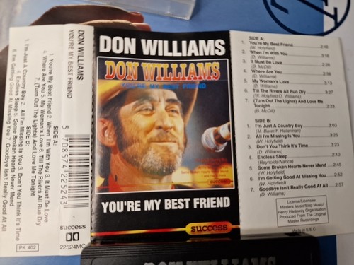 DON WILLIAMS - YOU’RE MY BEST FRIEND - CASSETTE - VGC - Picture 6 of 6