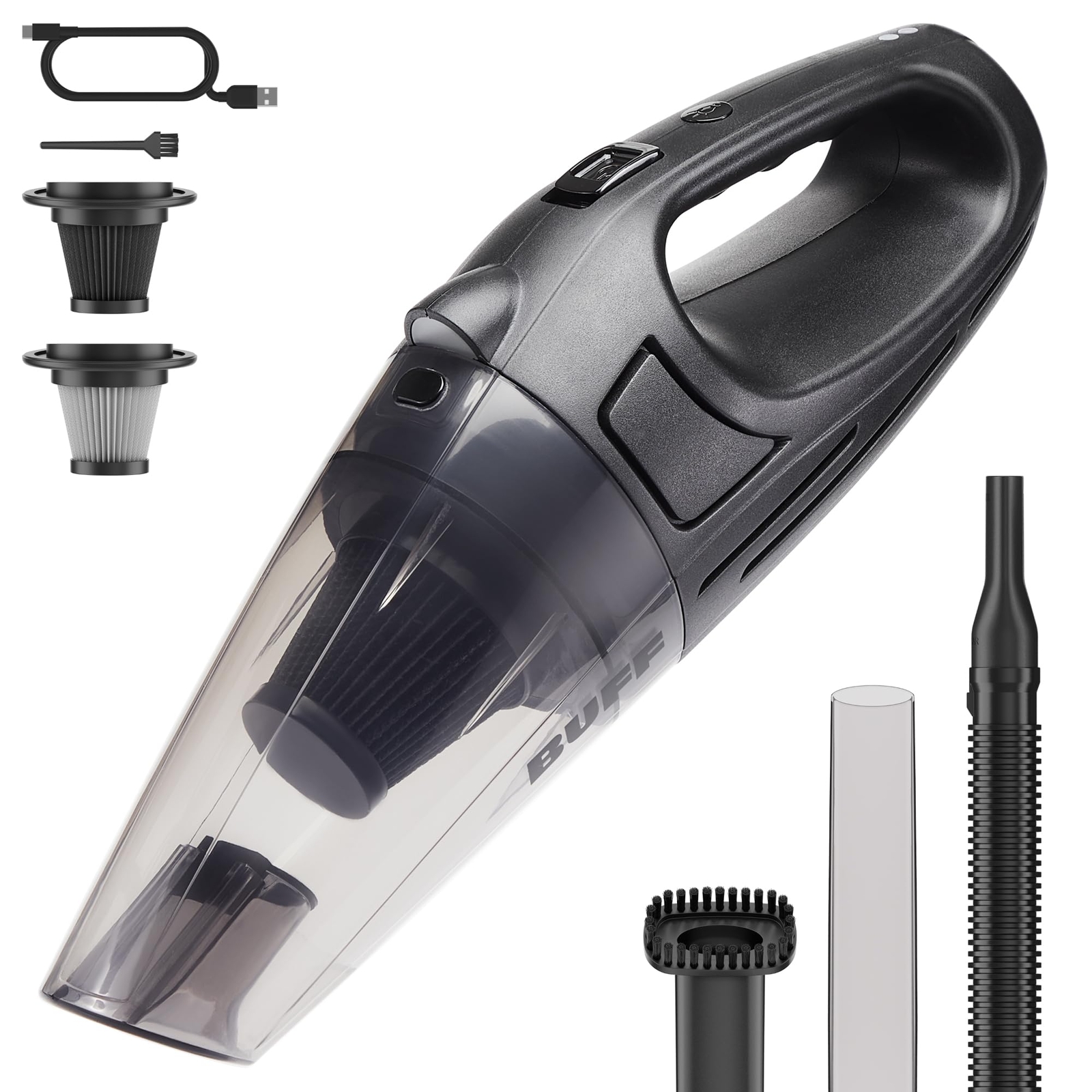 Handheld Vacuum Cordless - Portable and Rechargeable Car Vacuum Cleaner with ...-image
