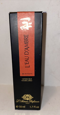 VINTAGE L'Artisan Parfumeur L'eau D'Ambre Eau de Toilette  1.7oz/50ml New In Box