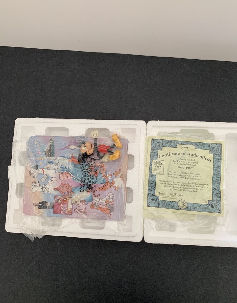 Walt Disney's 100 Year Anniversary 1960-1980 Collectable Plate