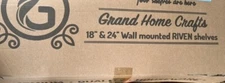 Wall Mounted Riven Shelves 18"+24"