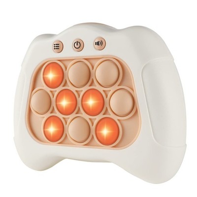 Intoypad Pop The Target! Handheld Speed Push Game Machine: A Portable, White 