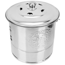 Stainless Steel Burning Paper Bucket Garden Rubbish Burner Sacrifice Buckets