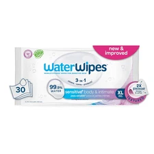 Sensitive+ Body & Intimate Wipes, 3-In-1 Cleans, Cares, Protects, 99.9% Water, U