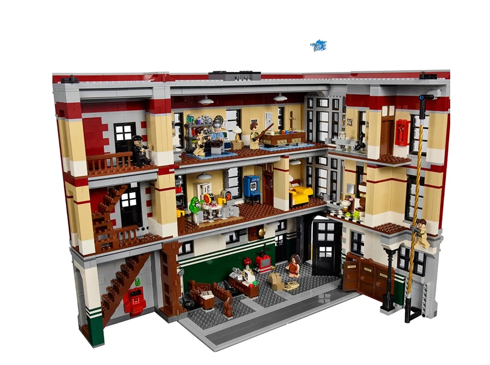 LEGO CAZAFANTASMAS: Cuartel General de Bomberos (75827) PERSONALIZADO (Con Figuras) Foto 3 de 3