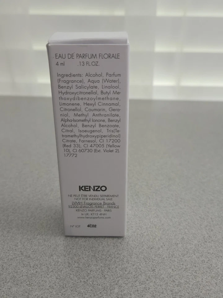 FLOWER by Kenzo Poppy Bouquet 4 ml/ 0.13 oz Eau de Parfum Miniature NIB - Image 4 of 4