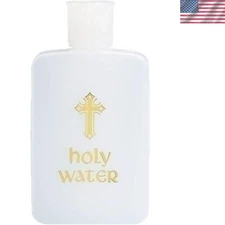 Holy Water Bottle, Religious Gift and Accessories Collection, 4.5”, Plastic, ...