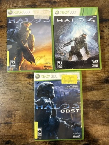 New ListingHalo 3 Halo ODST & Halo 4 Bundle Lot Of 3 Xbox 360 Games Tested Working CIB