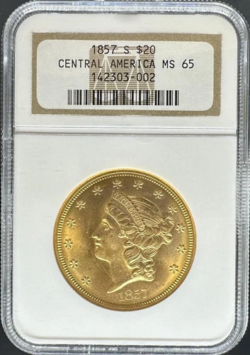 1857-S SSCA $20 Liberty MS65 NGC (#PA142303002)