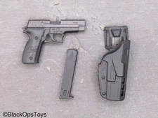 1/6 Scale Toy PMC - Black P226 Pistol w/Holster
