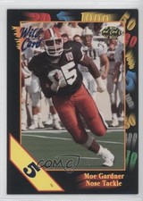 1991 Wild Card Draft 5 Stripe Moe Gardner #17 Rookie RC f7f. rookie card picture