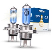 Halogen Headlight Bulbs, Standard 55W/60W High and Low Beam H4/9003/HB2 5000K