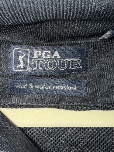 PGA TOUR Gr. XL schwarze wind- & wasserabweisende Golfjacke / Windbreaker - Bild 2 von 18