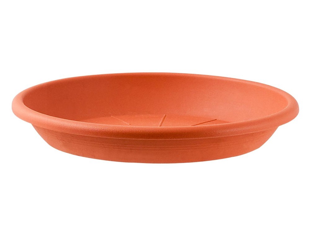 Euro 3 Plast Plant Saucer Model Medea Terracotta Polypropylene Diameter Cm 26