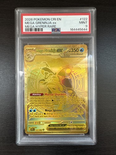 Mega Greninja ex 122/086 Me04: Chaos Rising Holo