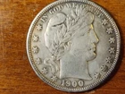 1900 S BARBER HALVE 50C uncleaned