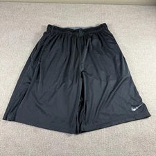 Nike Dri-FIT Athletic Shorts Mens Large Black  Pockets Gym Workout