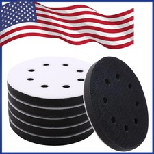 6pc 5 8 Holes Interface Pads Orbital Sander Sanding Foam Pad Hook Loop Buffer