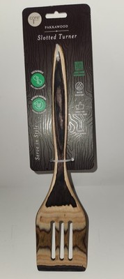 Core Kitchen Pakkawood Slotted Turner Spatula Sustainable Kitchen Utensil - New