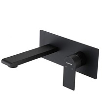 ACA Single-Handle Wall-Mount Roman Tub Faucet without Hand Shower in matte black