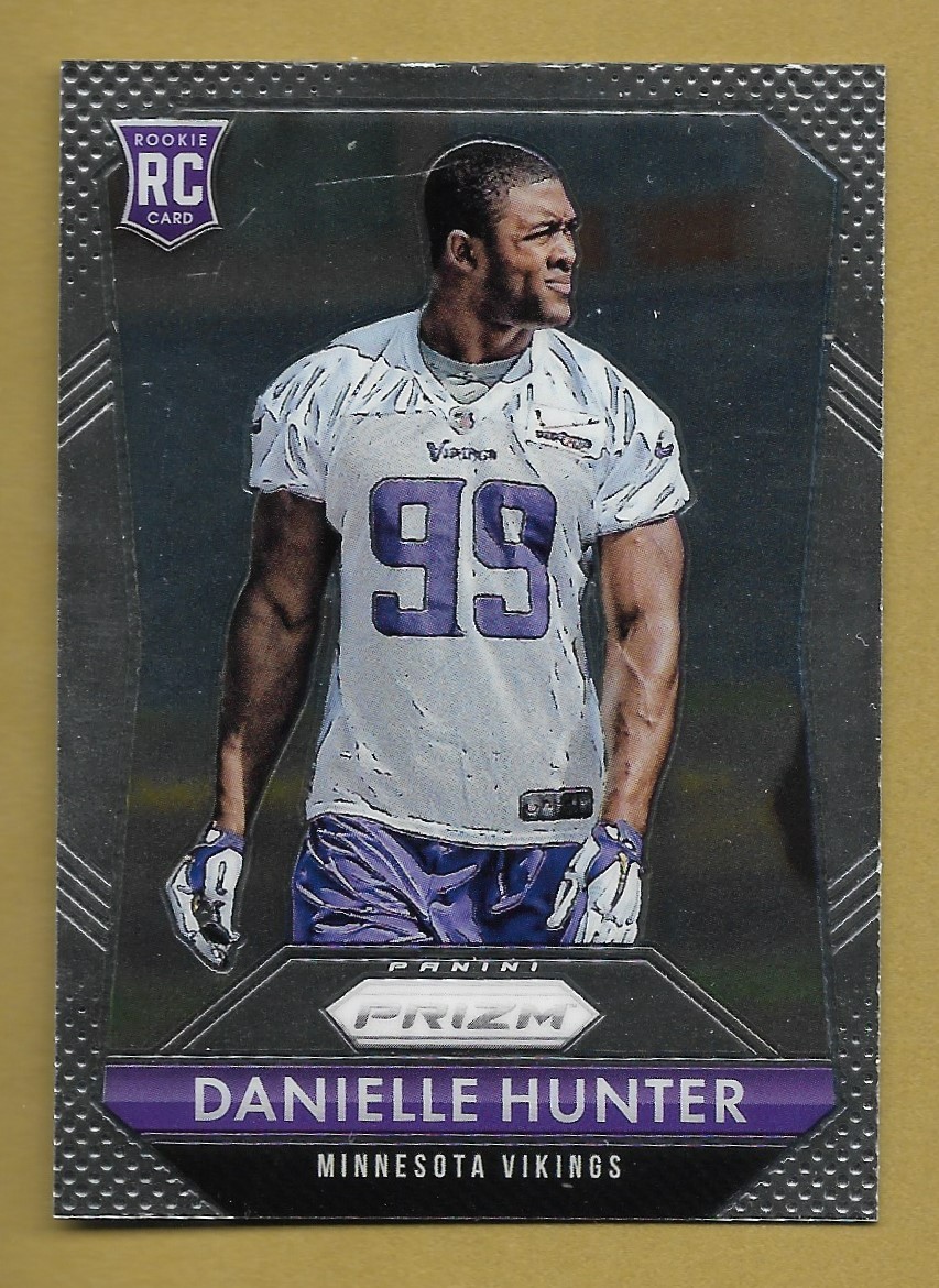 DANIELLE HUNTER 2015 PANINI PRIZM ROOKIE RC CARD #218 NFL STAR!