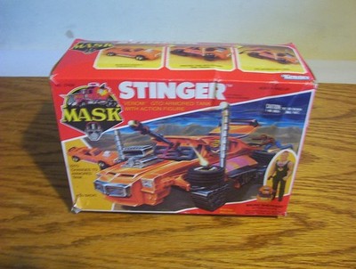 Vintage Kenner M.A.S.K. Bruno Sheppard & Stinger [komplett und verpackt].