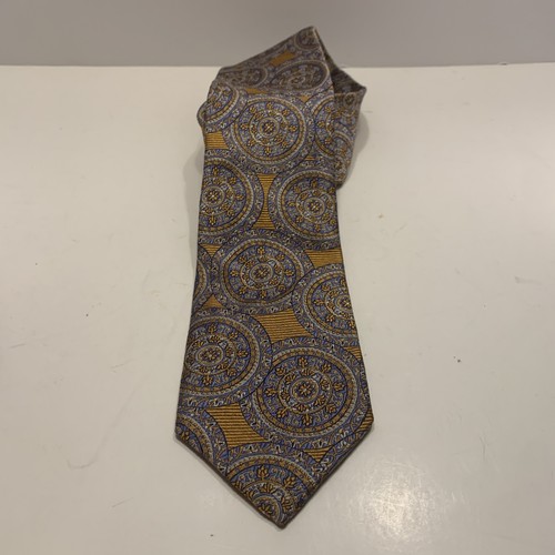 NEW With Tag, Robert Talbott Best Of Class 100% Silk Woven Royal And Gold