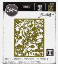 New TIM HOLTZ Sizzix ORGANIC Thinlits Die 664153 BOTANICAL BRANCHES w/ FLOWERS