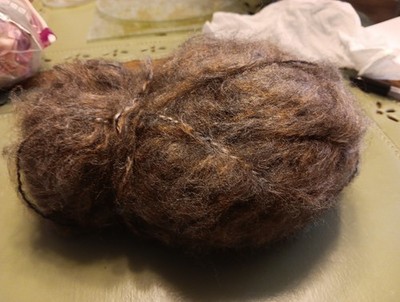 1 Roll Of Brown Angora Yarn