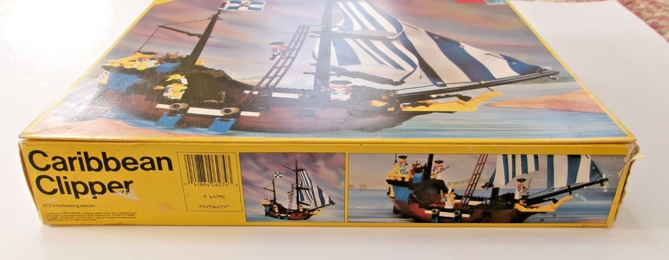 LEGO Piratas: Caribbean Clipper 6274 ¡SOLO en caja! Con bandeja transparente y amarilla ¡BONITO! Foto 2 de 4