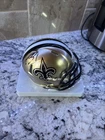 Drew Brees Signed Riddell Speed New Orleans Saints Mini Helmet COA PC Authentic