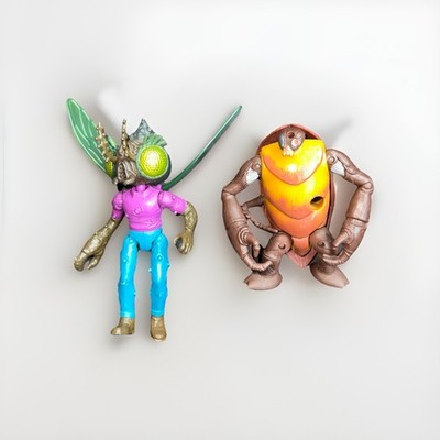 Ninja Turtles TMNT  LOT BAXTER STOCKMAN FLY & COCKROACH TERMINATOR Figures 2014