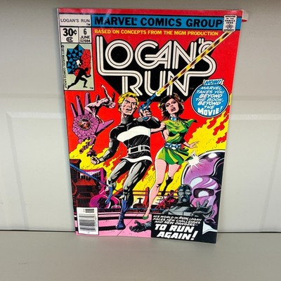 Logan s Run #6 June 1977 VG Thanos Backup story, Drax appearance