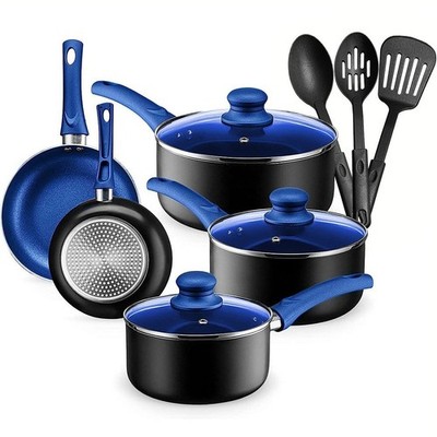 Chef's Star Pots And Pans Set Kitchen Cookware Sets Nonstick Aluminum Cooking Es