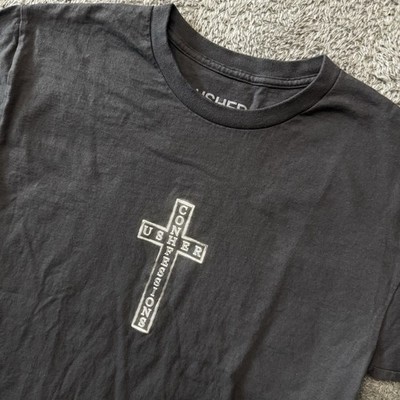 Usher Confessions Tour 2024 Short Sleeve Crewneck T-Shirt  Faded Black  Sz Large