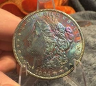 1904 MORGAN DOLLAR GEM BU SEMI PROOF LIKE MONSTER RAINBOW TONER CDT LOT #2620