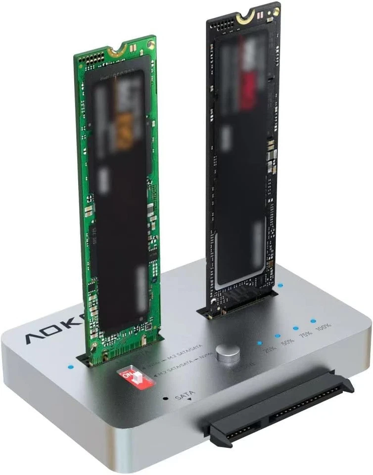 M.2 Duplicator Docking Station: NVMe to SATA Cloner for Efficient Data Transfers - Image 4 of 4