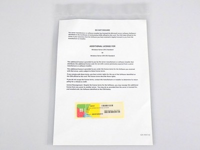 Dell 0GVYCF Lizenz Microsoft Windows Server 2012 Standard oder Standard R2