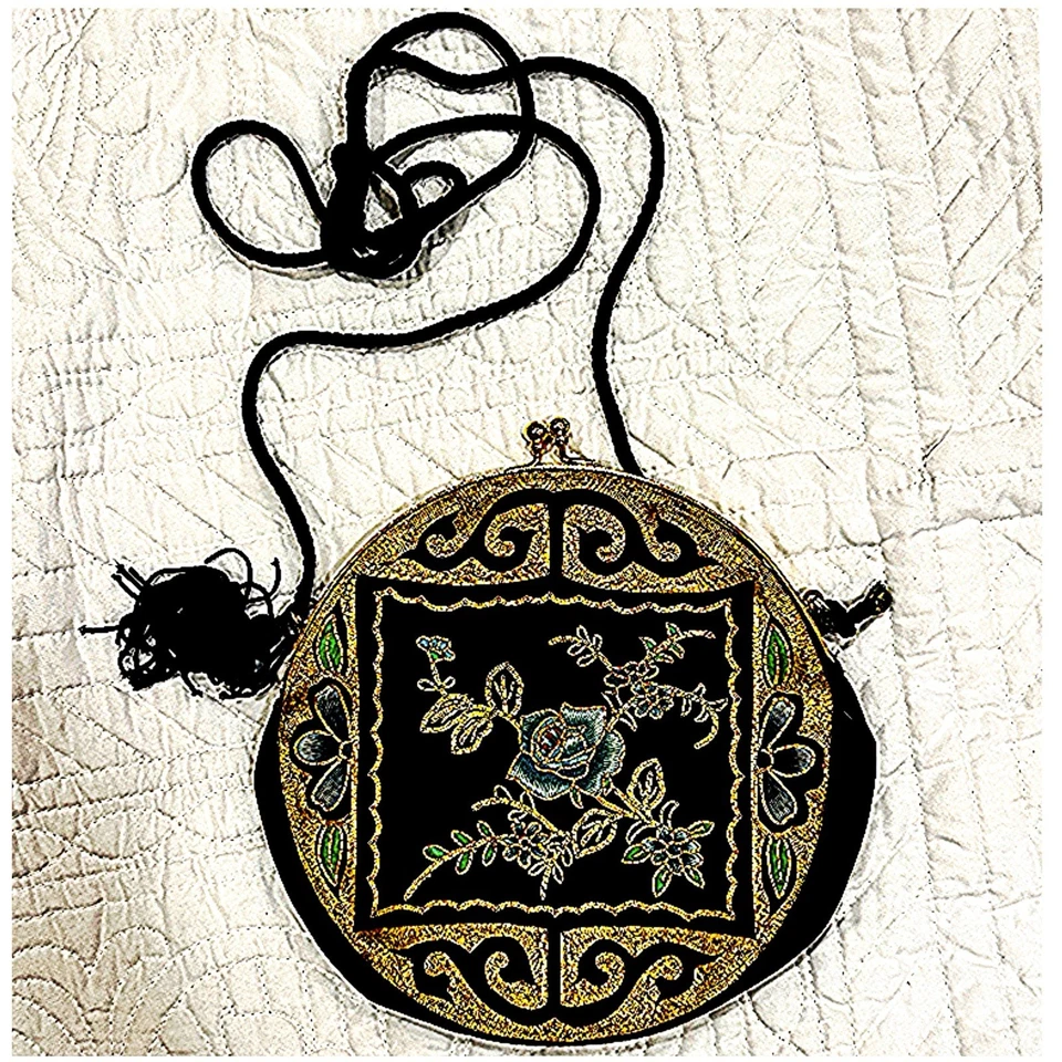 Lote de 3 bolsos de noche étnicos bordados vintage  Foto 2 de 4