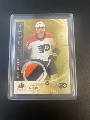 Upper Deck 2025-26 SP Game Used Devin Kaplan Gold Patch Rookie Flyers #AR-DK /25