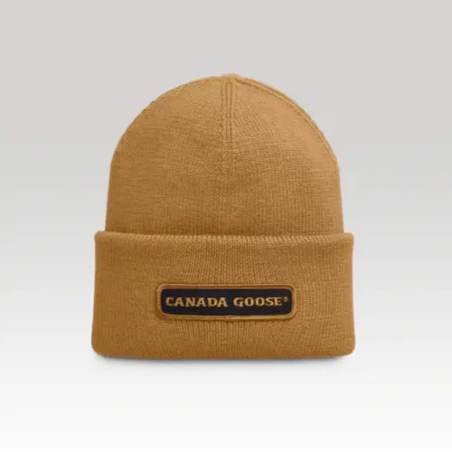 Canada Goose Unisex Medium Brown 100% Wool Knitted Beanie Hat One Size Canada Goose | Accessories | Canada Goose Unisex Medium  main image 3