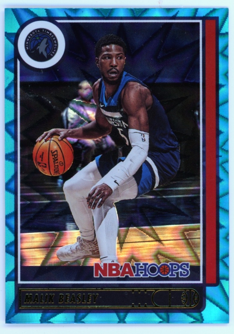 2021-22 Hoops Teal Explosion #181 Malik Beasley Minnesota Timberwolves