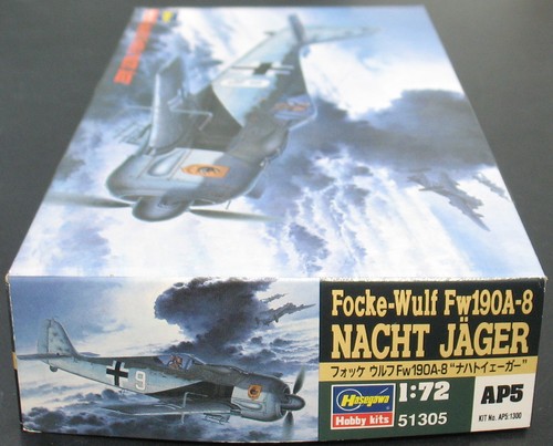 Hasegawa 51305 Focke-Wulf Fw190A-8 NACHT JÄGER- 1:72 Flugzeug Bausatz FW 190 KIT - Picture 2 of 2