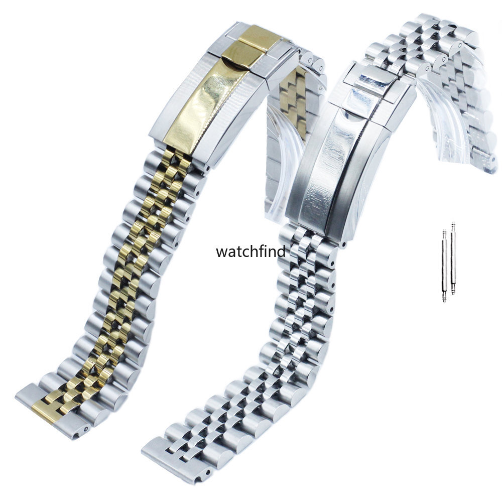 Stainless Steel Jubilee Bracelet Clasp Replacement Watch Band Strap 18/20mm eBay