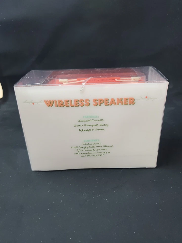 Vivitar Wireless Speaker Red Radio Design Bluetooth 2023 Saker Int USB Chargin - Image 3 of 4