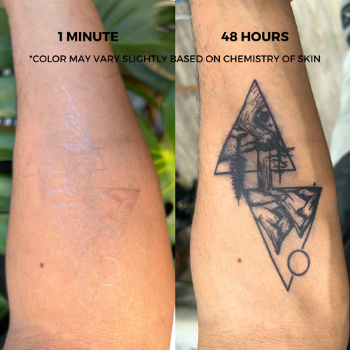 2 Week Vegan Tattoo | Cat Meow Tattoo | Waterproof, Temporary, Semi Permanent Ar - Picture 4 of 8